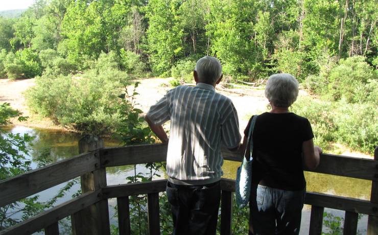 Enjoying Sam A. Baker State Park