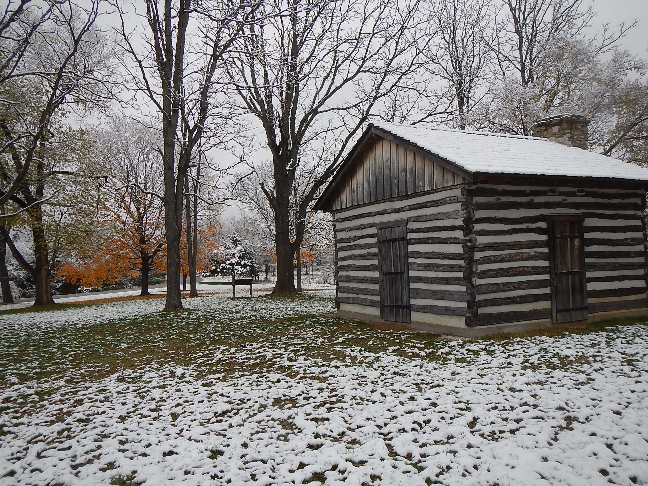 Park Facilities of Rock Bridge State Park in Winter