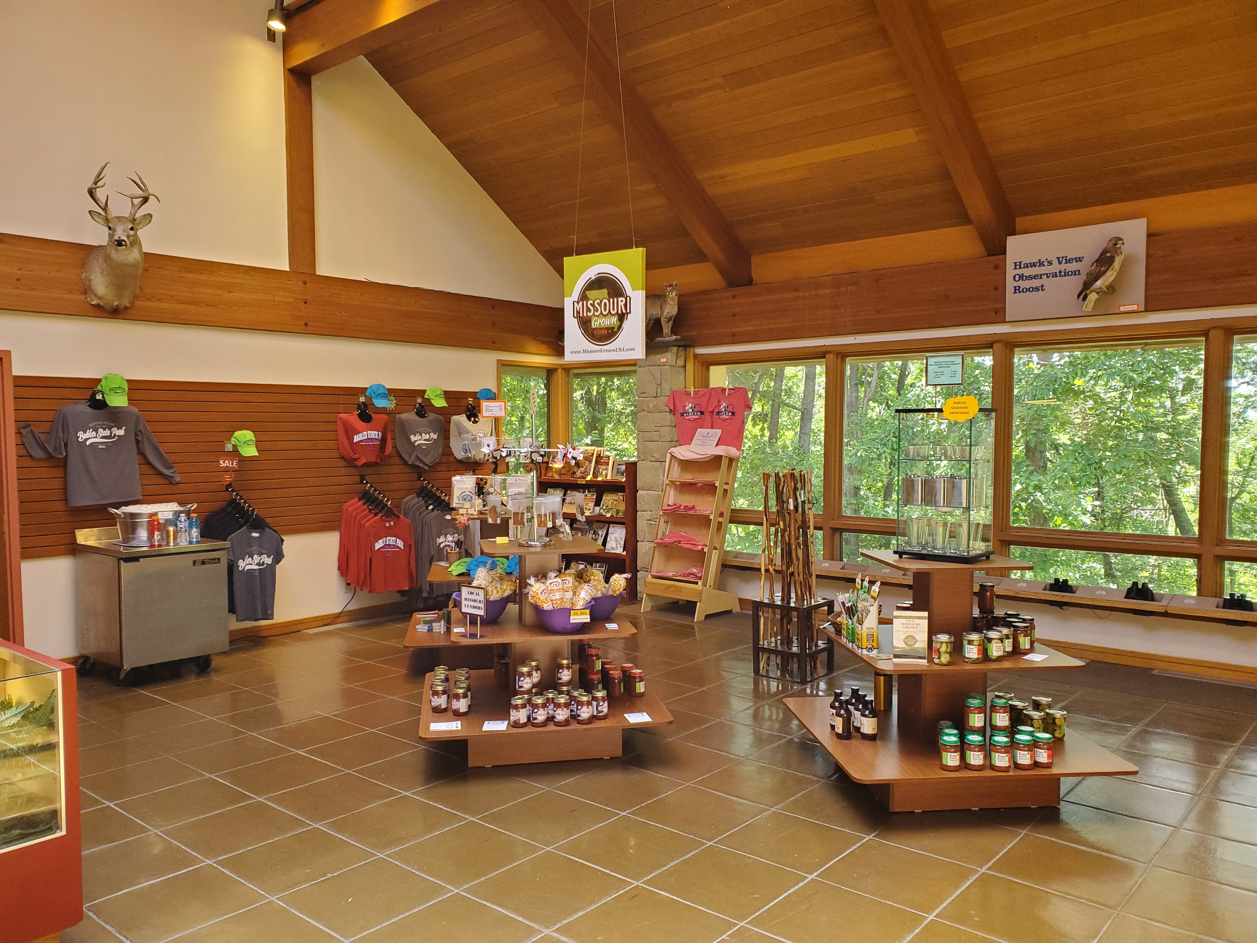 Gift shop at Babler Memorial State Park