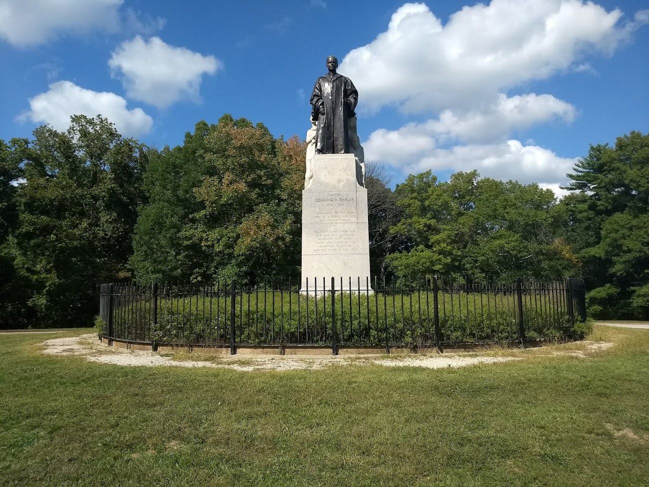 Dr. Edmund A. Babler Memorial Statue