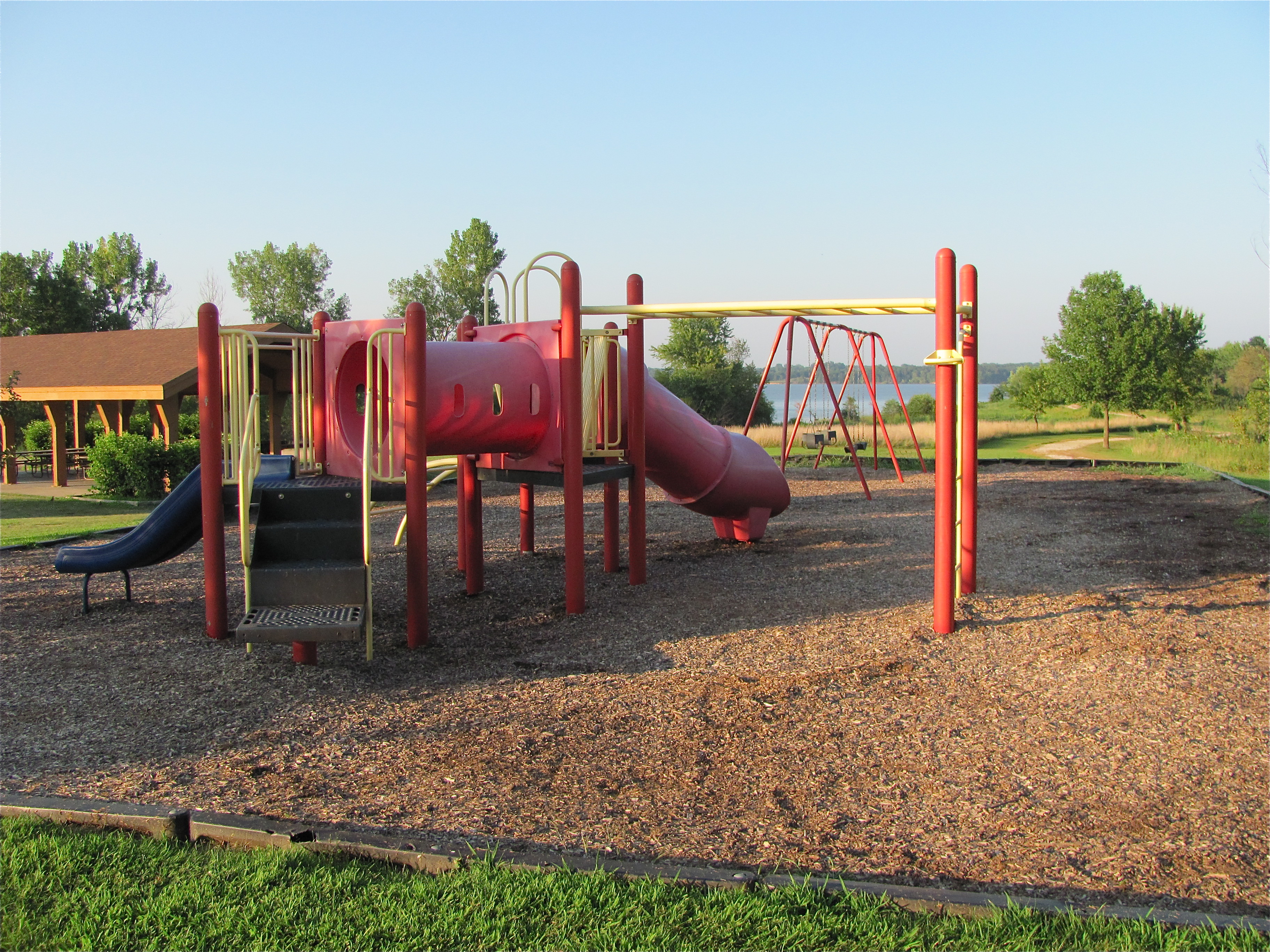 A playground set