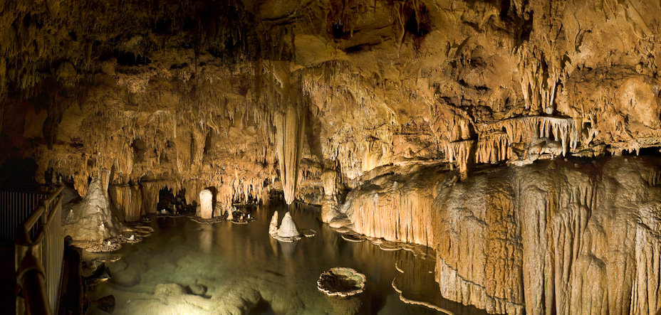 An underground pool of water