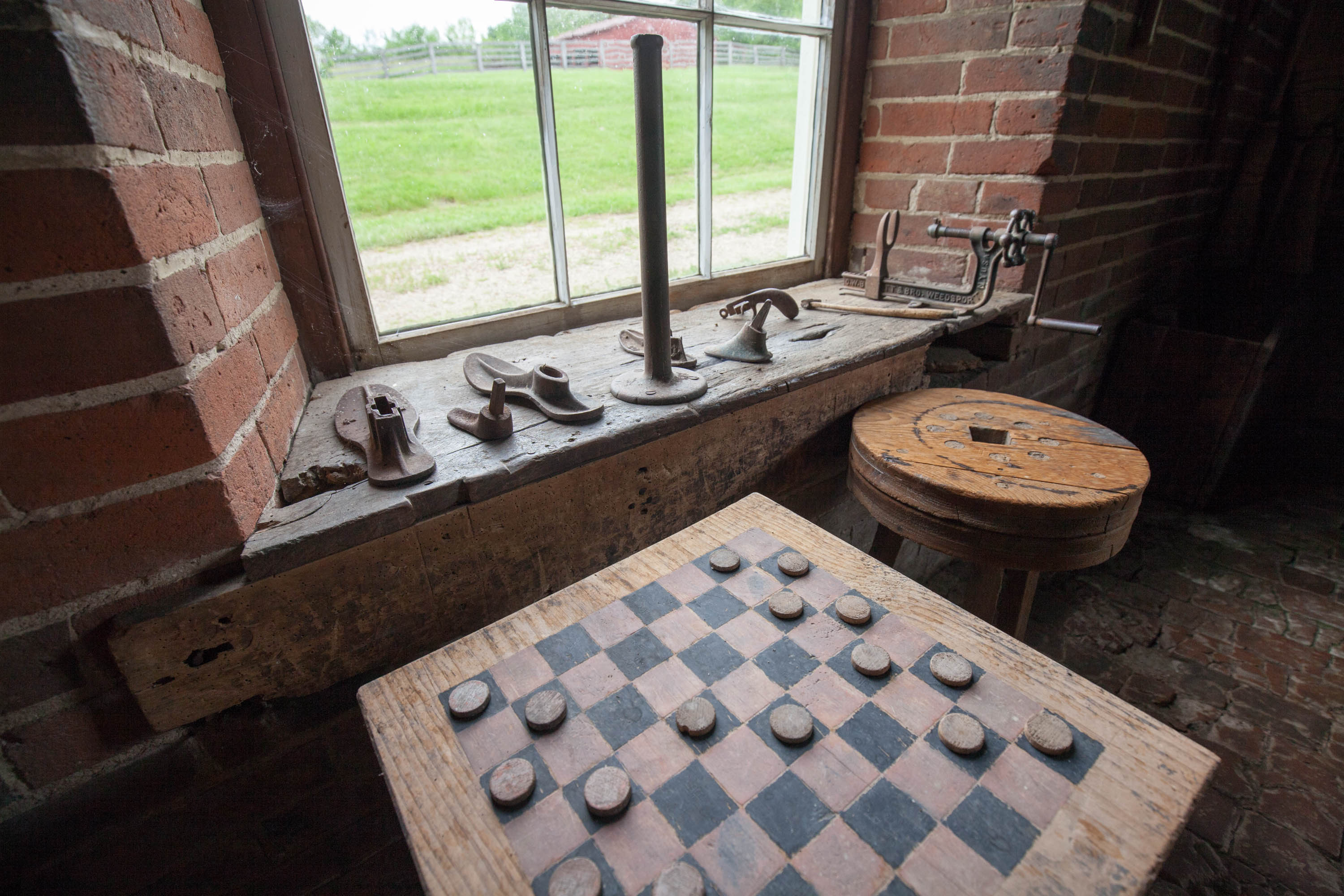 A checkers board next to a Wednesday