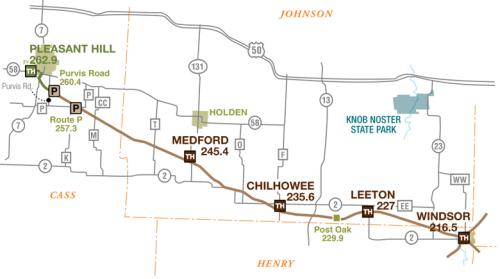 Rock Island Trailhead Developed Section Map