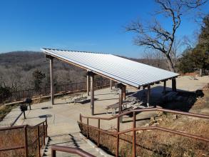 exterior view of picnic shelter