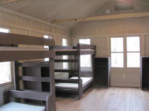 bunkbeds inside cabin