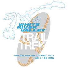 White River Valley Trail Trek Race Logo