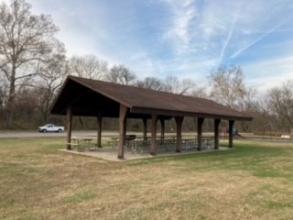 Pavilion-style open shelter