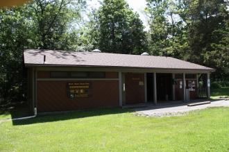 Exterior of showerhouse