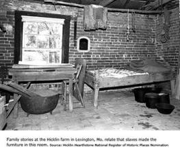 Interior of a slave cabin