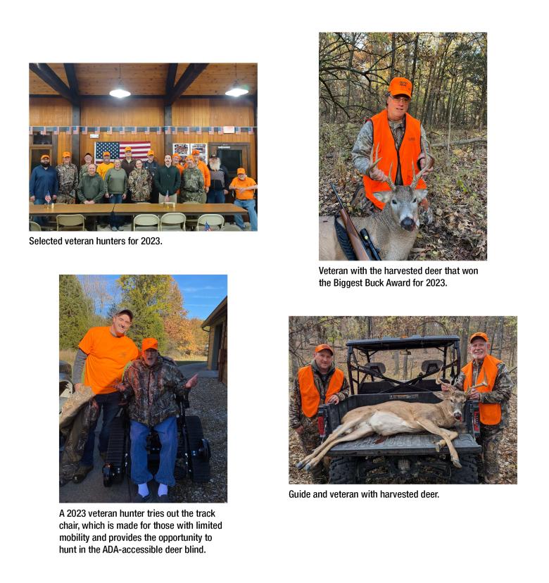 Four images of various veteran hunters for the hero hunt