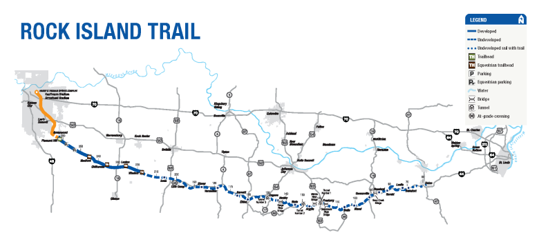 Map of Rock Island Trail