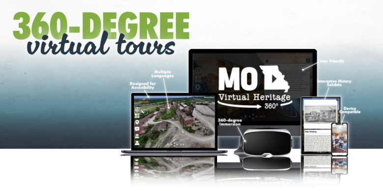 Virtual tour capabilities on various devices.
