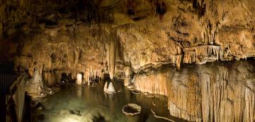 An underground pool of water
