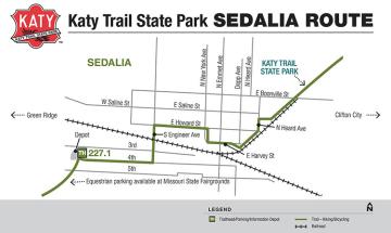 Sedalia Trailhead Map