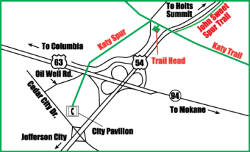 North Jefferson Trailhead Map