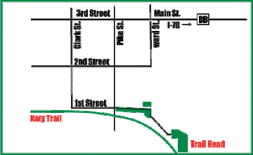 Rocheport Trailhead Map