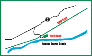 Weldon Spring Trailhead Map
