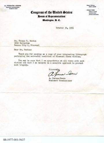 Fernos-Isern's Response to Benton's Lithograph