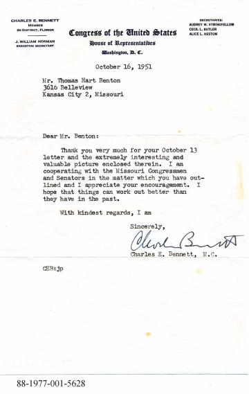 Bennett's Response to Benton's Lithograph