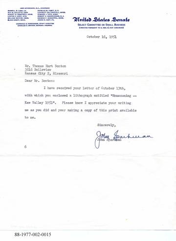 Sparkman's Response to Benton's Lithograph