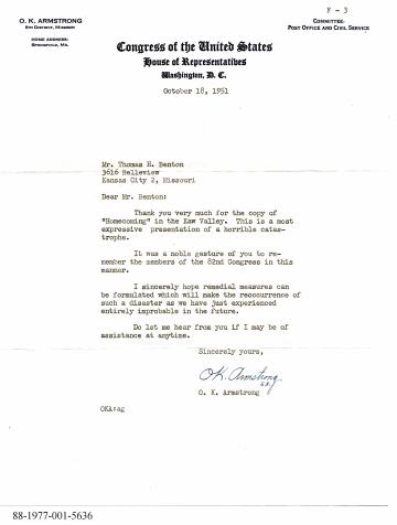 Armstrong's Response to Benton's Lithograph