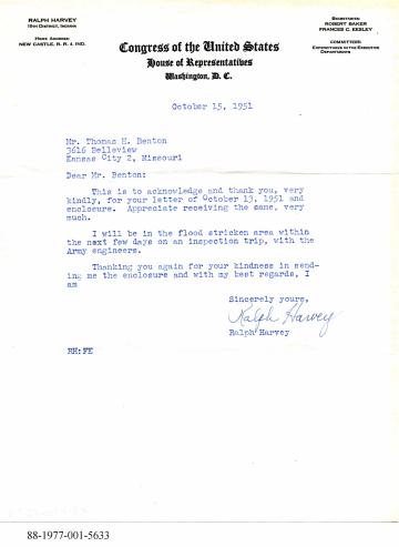 Harvey's Response to Benton's Lithograph