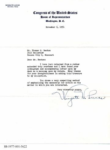 Lucas' Response to Benton's Lithograph