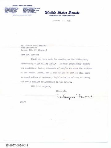 Morse Response to Benton's Lithograph