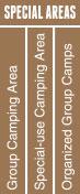 Image block containing the camping special areas.