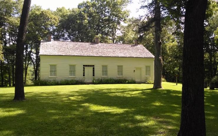 A civil war era white building