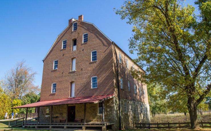 Old brick mill building