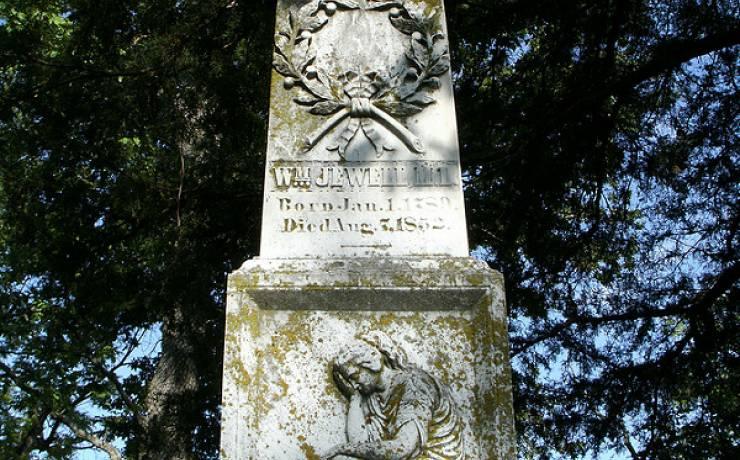 Gravestone of WM Jewell