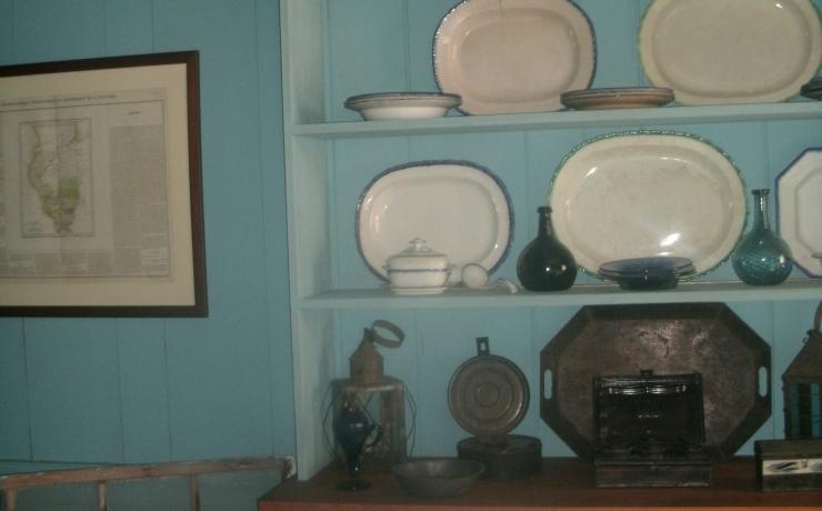China plates on display in a historic home