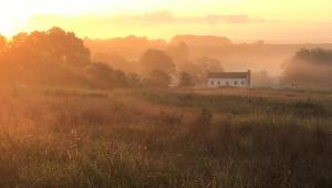 Nathan and Olive Boone Homestead at sunrise
