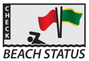 Beach status button