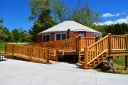A fully renovated yurt at a State Park