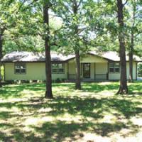 exterior of the lake house